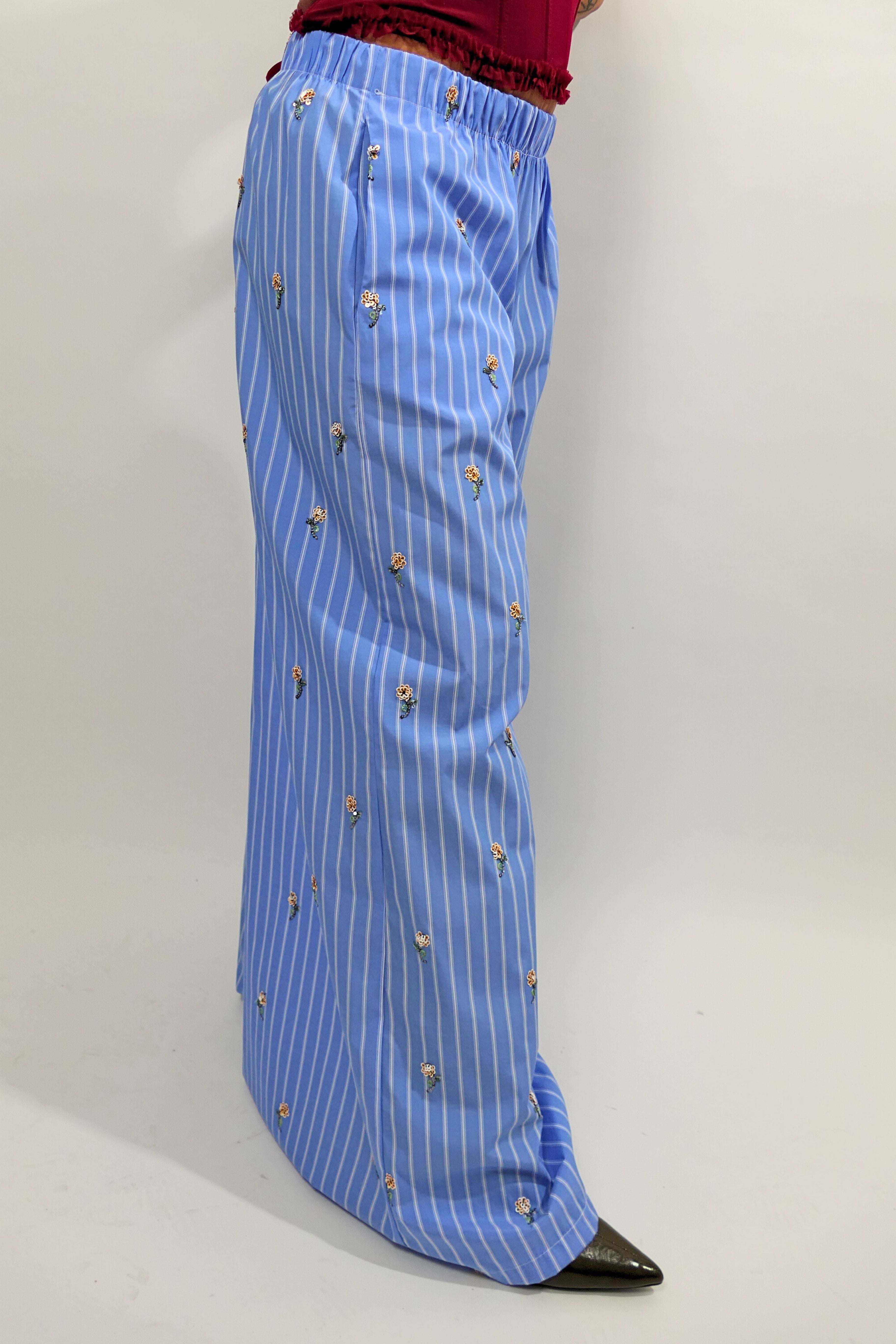 Pantalone righe e fiori Altamira Milano