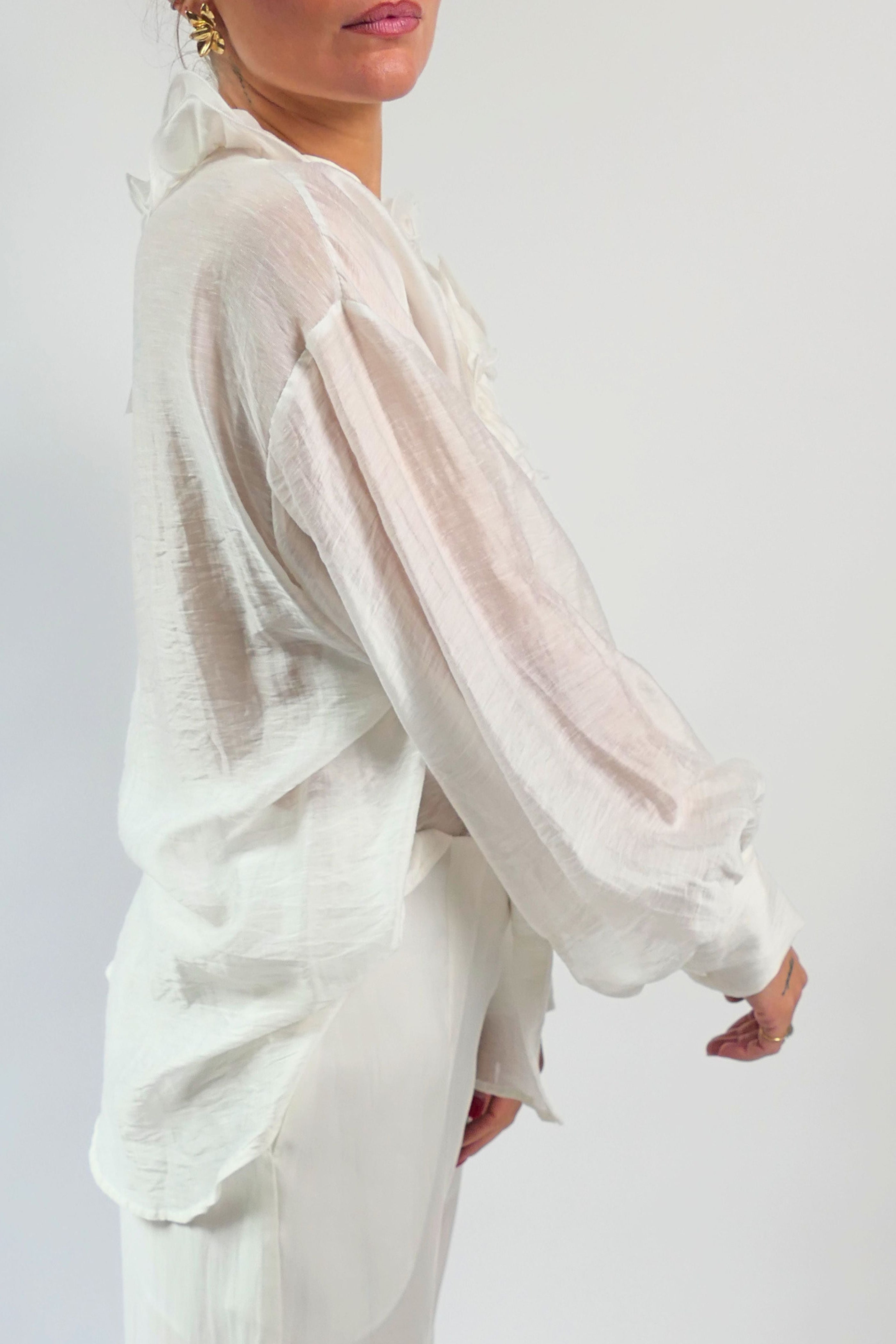 Camicia con sbuffo centrale Lumina