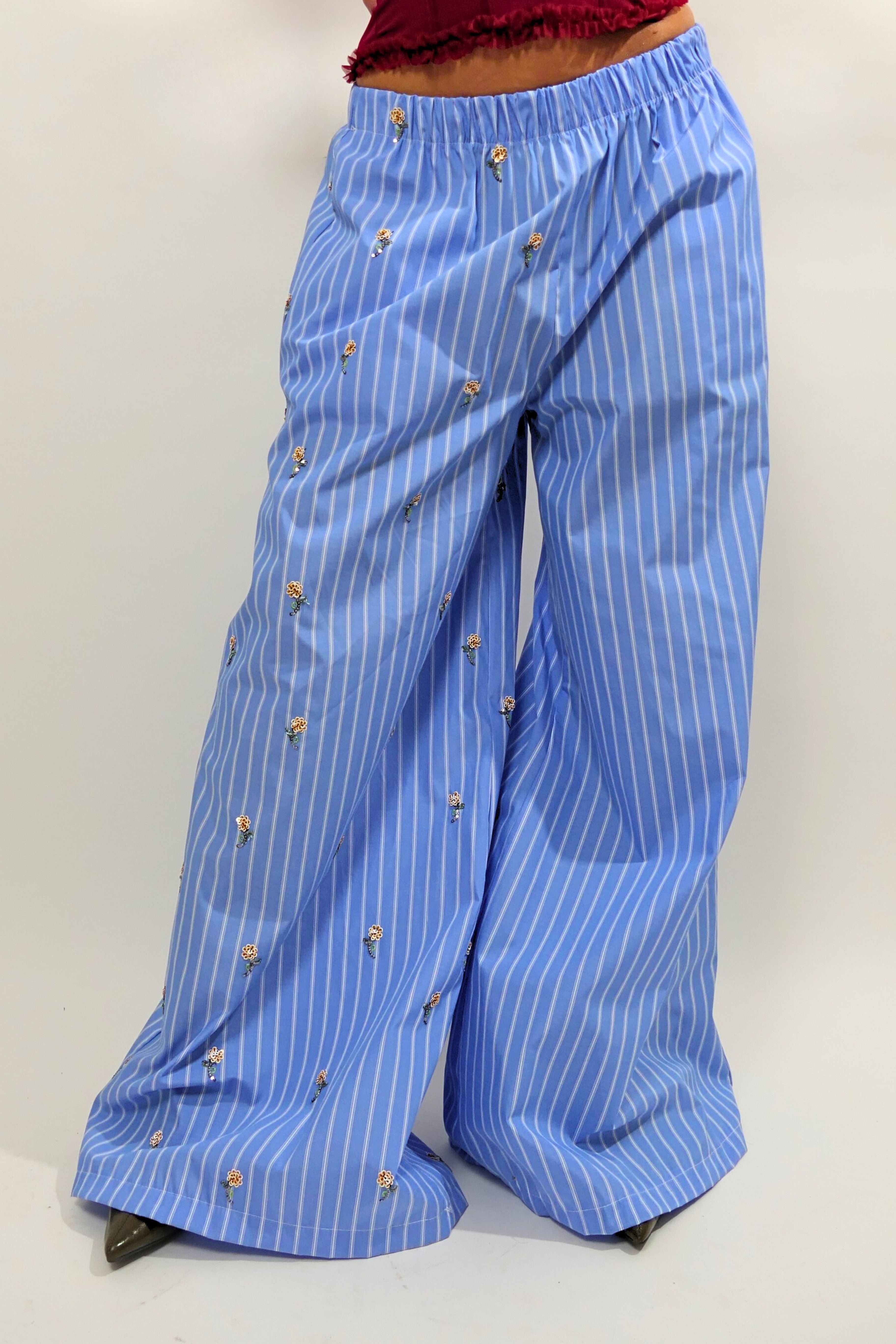 Pantalone righe e fiori Altamira Milano