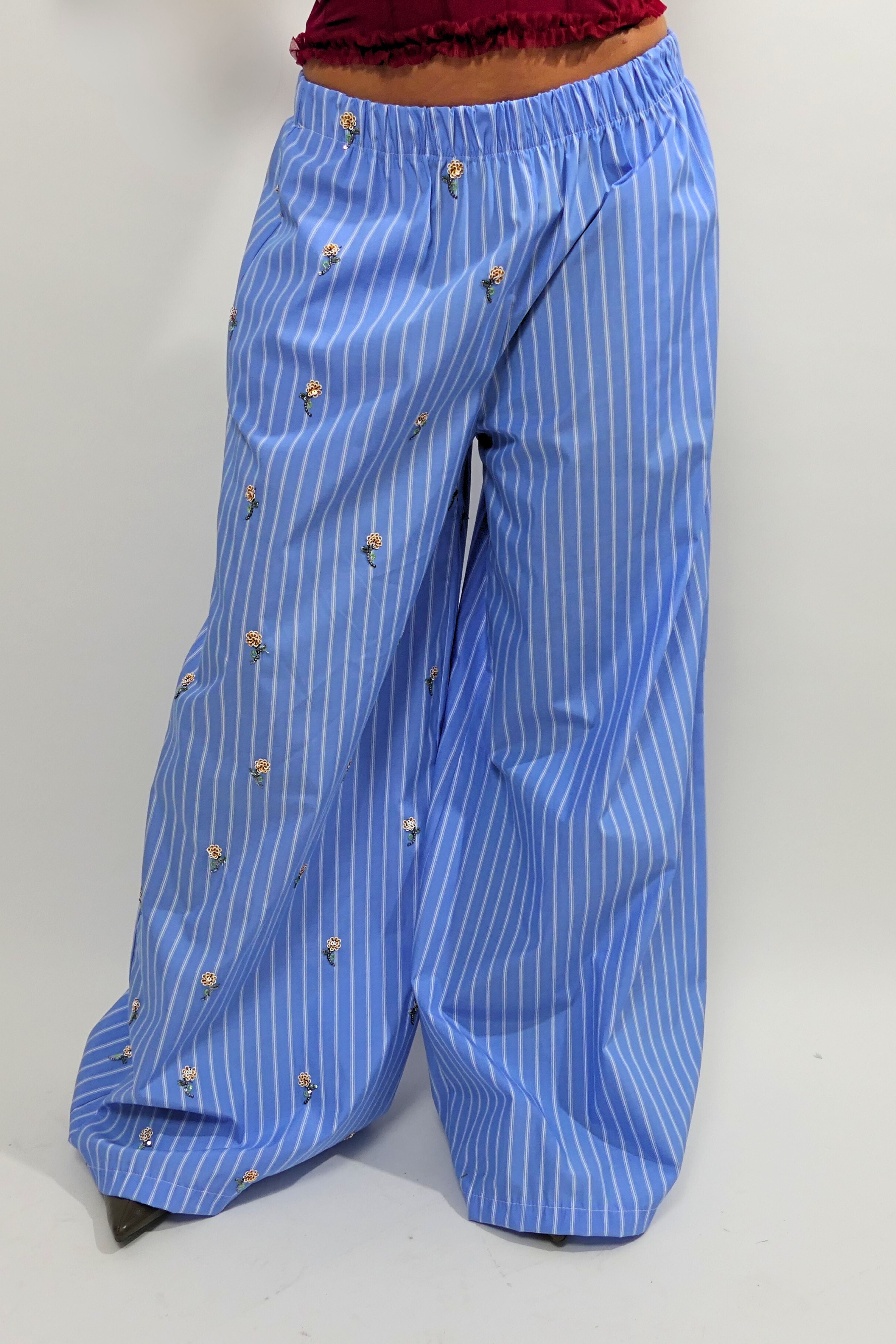 Pantalone righe e fiori Altamira Milano