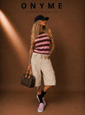 Bermuda cargo denim sabbia
