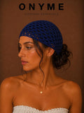 Cuffia in crochet traforata