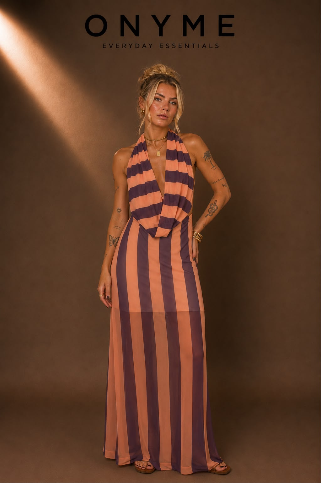 Abito Sunset Stripes