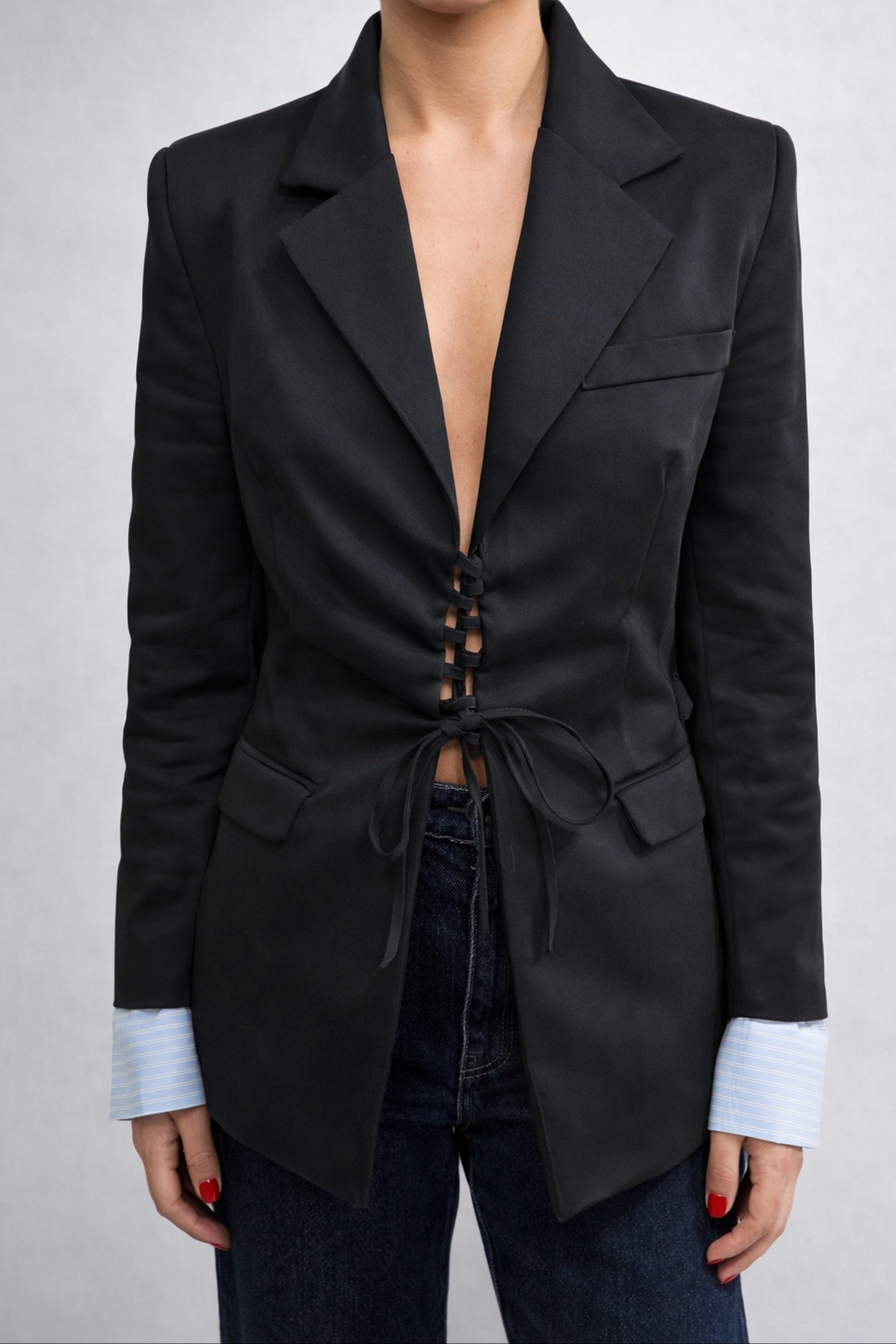 Blazer corsetto con manica camicia Lumina