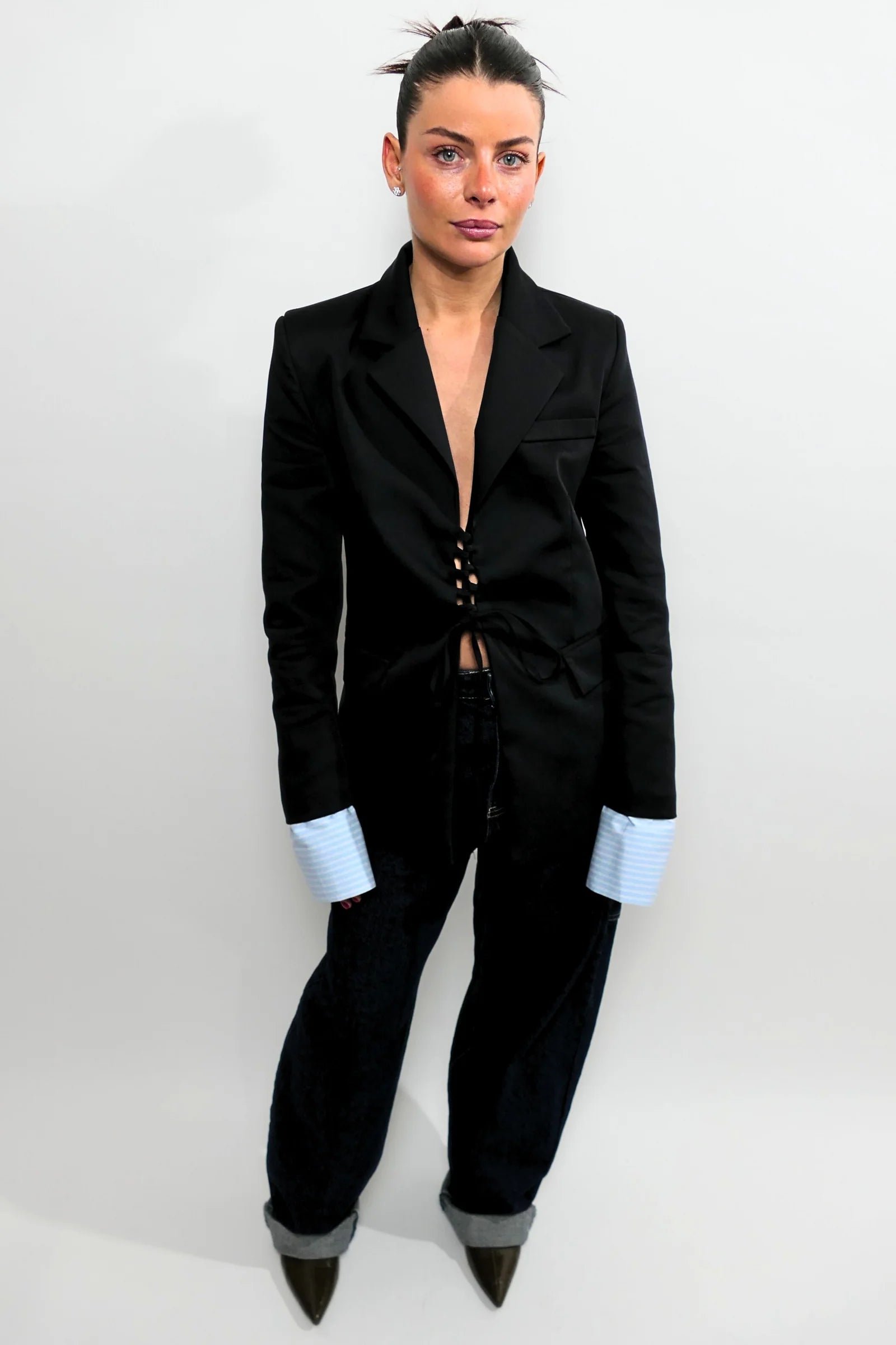 Blazer corsetto con manica camicia Lumina