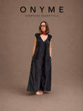Vestito nero manica bombata