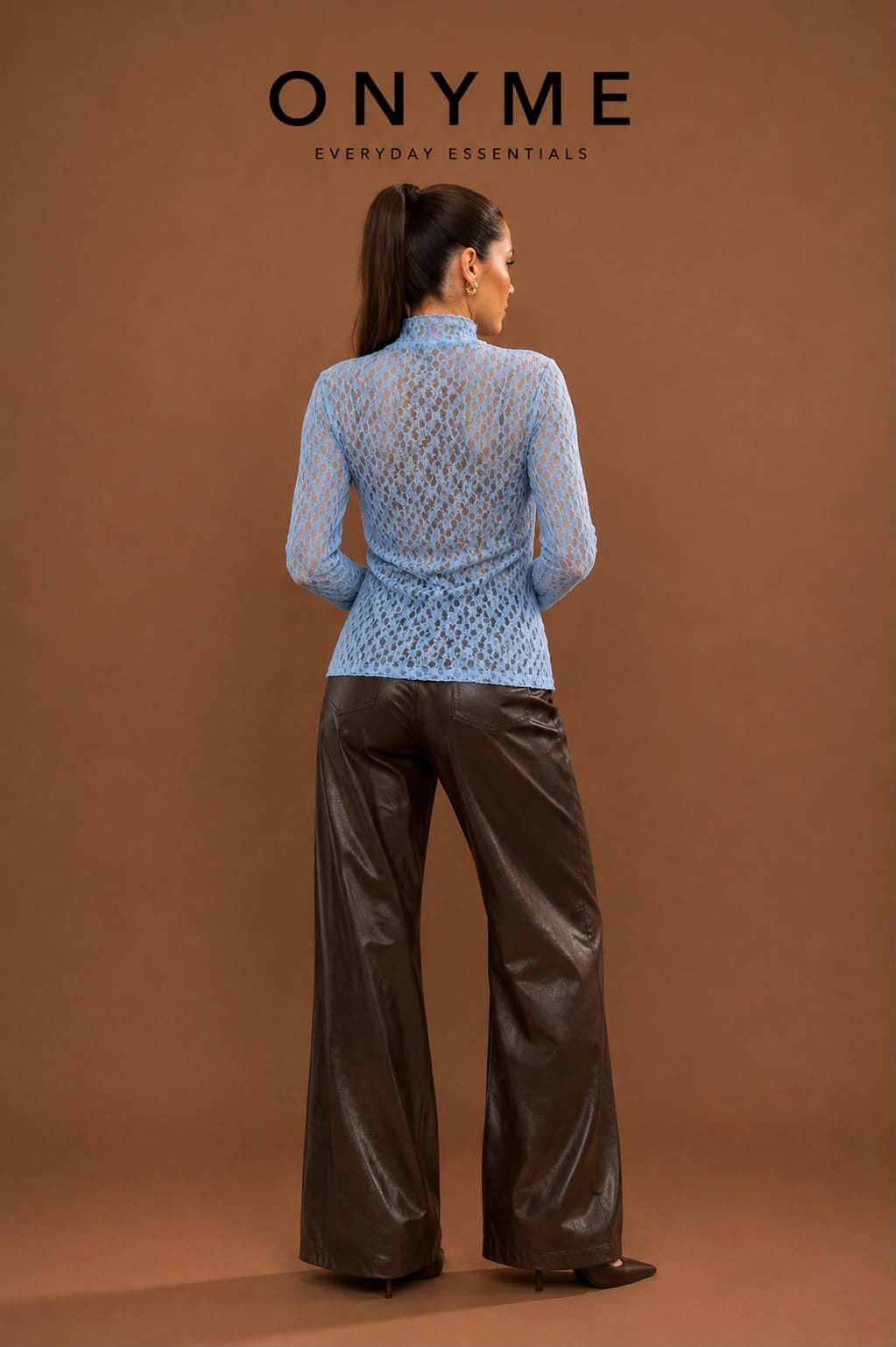Maglia manica lunga in pizzo