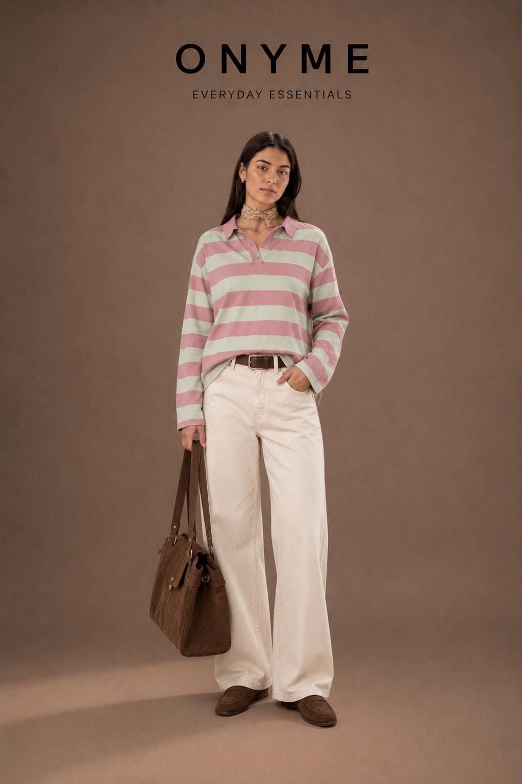 Polo maniche lunghe rosa