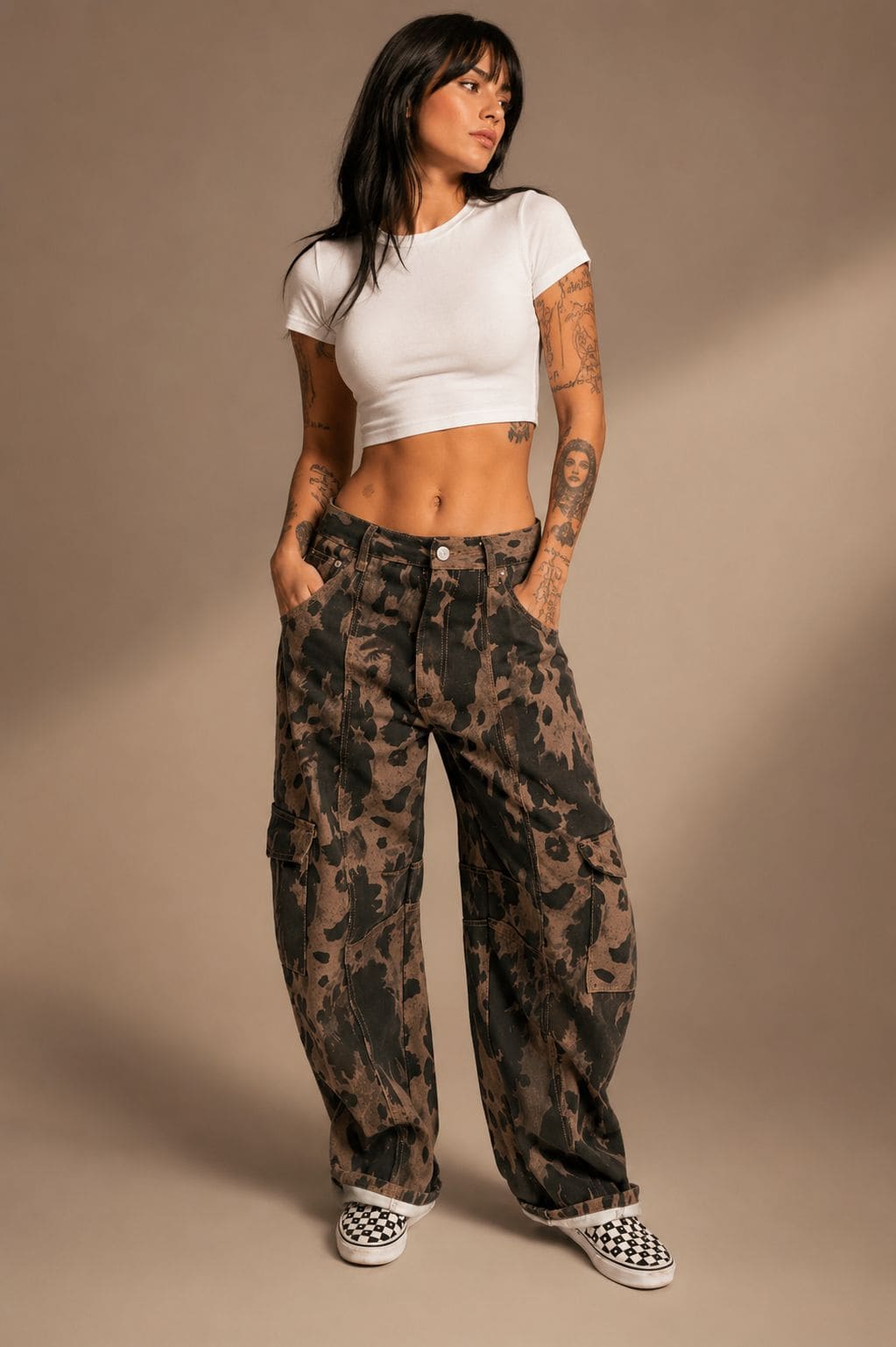 Jeans maculato