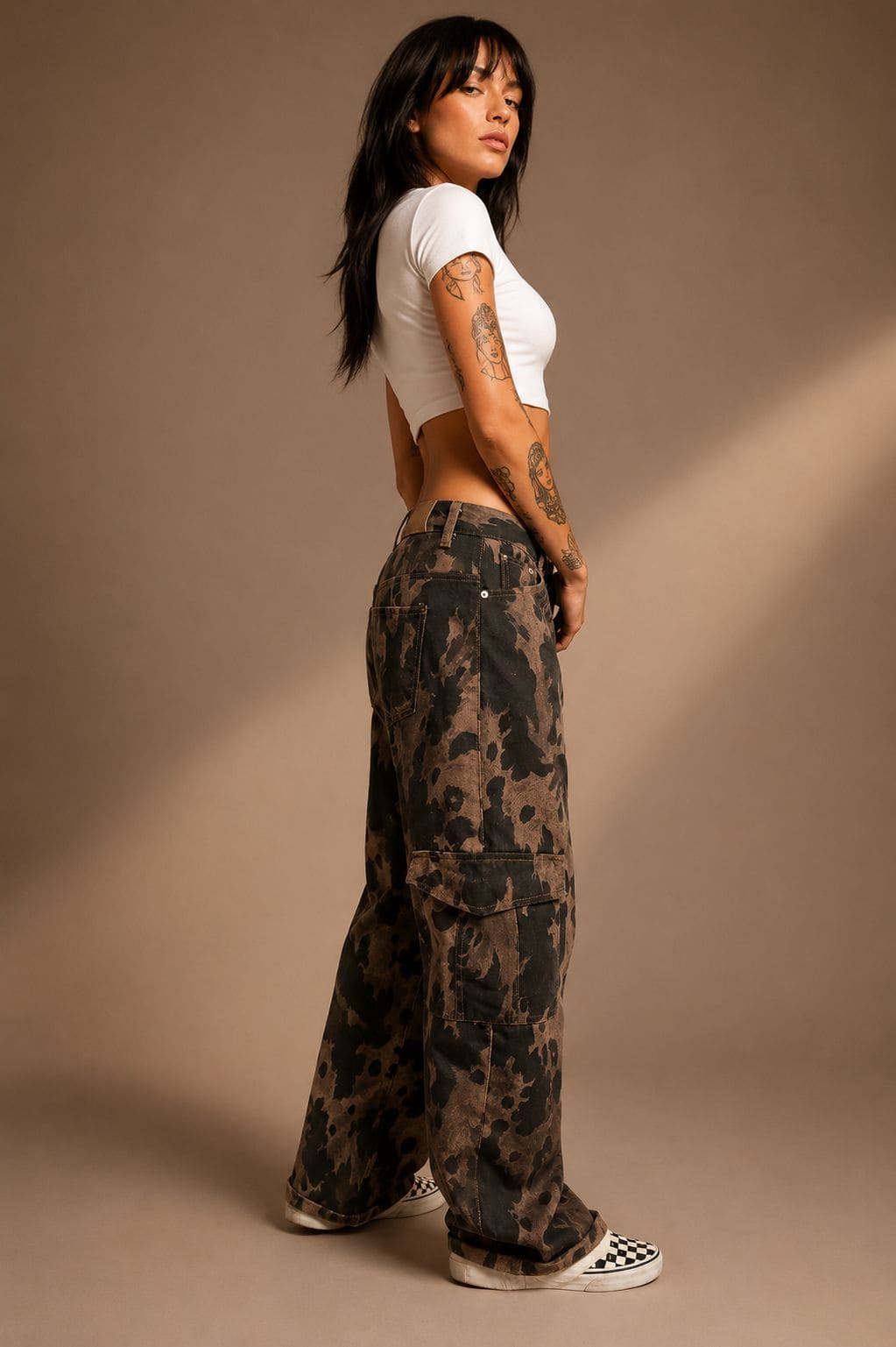 Jeans maculato