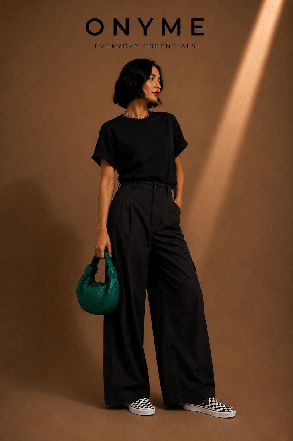 Pantalone con tasche laterali