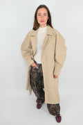 Outfit Completo - Trench, Maglia cashmere, Jeans maculato